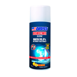 DESINFECTANTE EN SPRAY ABRO 99.9% LIMON 400ML
