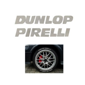 LETRAS DE HULE P/LLANTA  DUNLOP PIRELLI
