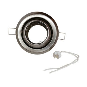 LAMPARA OJO DE BUEY SATINADO 10CM GX 5.3 ROCKWELL