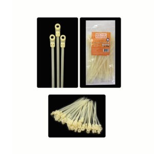 ABRAZADERA PLASTICA WHITE 4 C/OJAL
