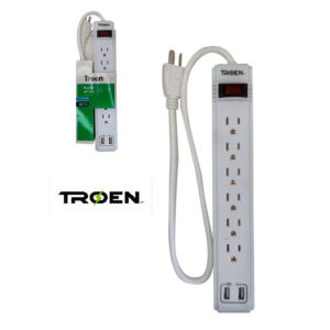 EXTENSION DE BARRA 6 ENTRADA 2 USB ETR-J1502