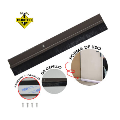 GUARDAPOLVO CEPILLO ALUMINIO BK 36 PLG LF-1496