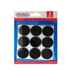 PROTECTOR DE FELPA  NEGRO 32X3MM 9 PCS