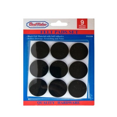 PROTECTOR DE FELPA  NEGRO 32X3MM 9 PCS