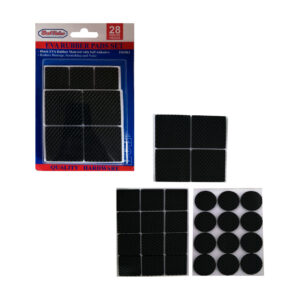 PROTECTOR DE HULE 28PCS 12 REDO 1PLG /12 1X1/  4 1.5X1.5PLG
