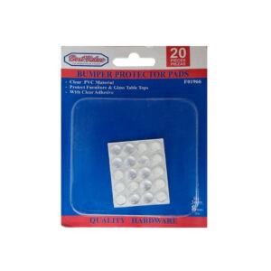 PROTECTOR DE PVC CLEAR 20 PCS 8X3MM MUEBLES Y VIDRIO