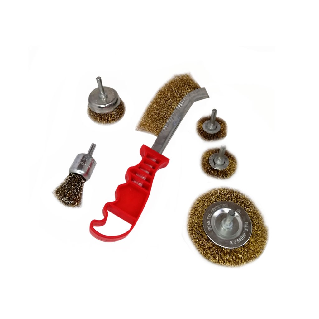 CEPILLOS DE ALAMBRE JUEGO 6 PCS
