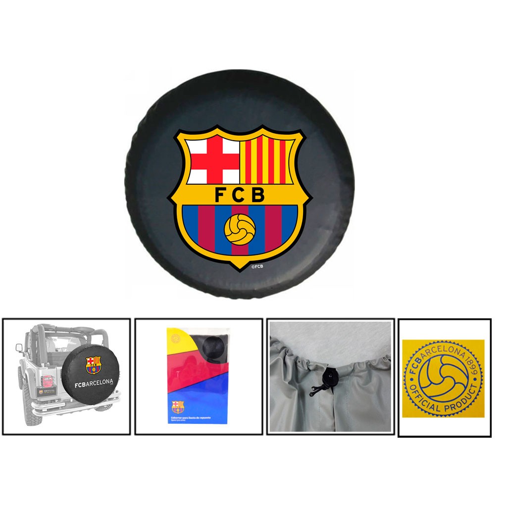 COBERTOR P/LLANTA BARCELONA NEGRO RIN 20-22 FCB-STC06