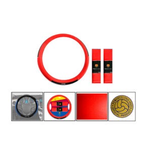FORRO P/TIMON Y PROTECTOR CINTURON ROJO BARCELONA