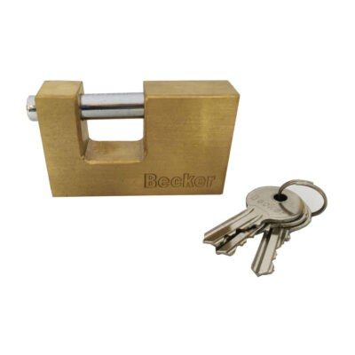 CANDADO RECTANGULAR BRONCE 80MM