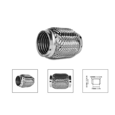 PUNTA DE ESCAPE FLEXIBLE JPN  57X100X75MM