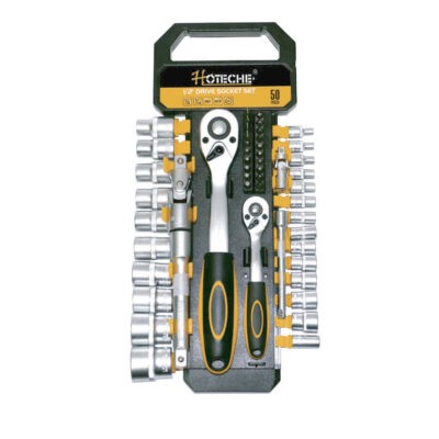 RATCHET SET 1/2 Y 1/4 C/ COPAS 50PCS HOTECHE
