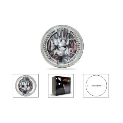 LAMPARA P/CARRO HALOGENA REDONDA C/LED