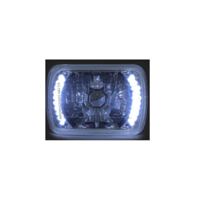 LAMPARA P/CARRO HALOGENA CUADRADA C/LED