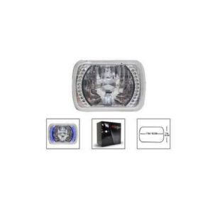 LAMPARA P/CARRO HALOGENA CUADRADA C/LED LUZ AZUL