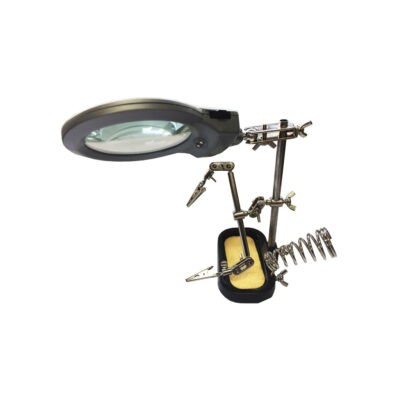 PEDESTAL P/SOLDAR CON LUPA/LUZ/PINZAS HH-5