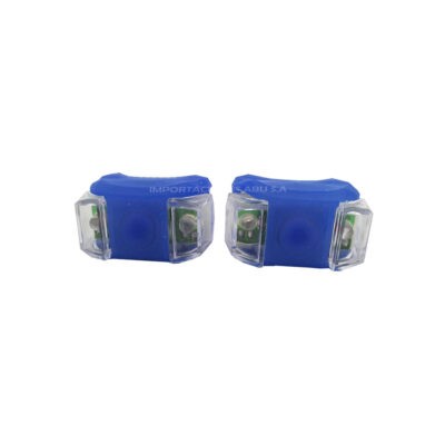 LUZ P/BICICLETA 2LED HL-009 WH-RED-AZUL-BK