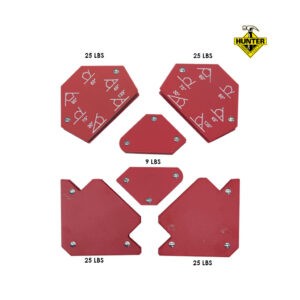 ESCUADRA MAGNETICA 6PCS 25-9LBS TIPO FLECHA P/SOLDAR HUNTER