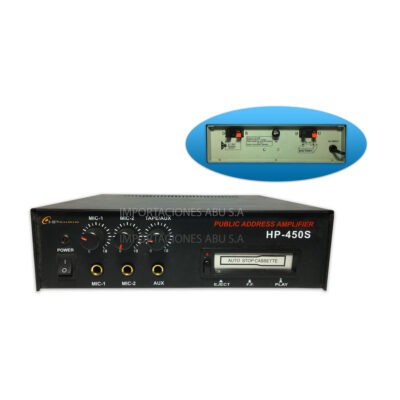AMPLIFICADOR 60 WATTS CON SIRENA