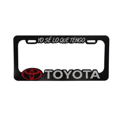 MARCO PARA PLACA 3D YO SE LO QUE TENGO TOYOTA