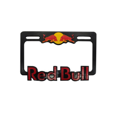 MARCO PARA PLACA MOTO RED BULL ROJO NEGRO  3D