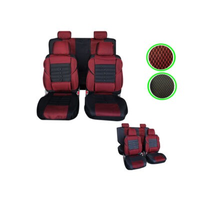 FUNDAS P/ASIENTO NEGRO/ROJO 10 PCS MESH GTR500