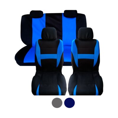 FUNDAS P/ASIENTO NEGRO/AZUL POLIESTER GTR500
