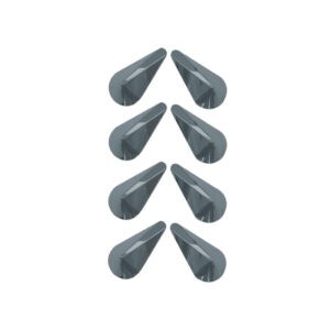 ADORNOS DIVERSORES DE AIRE CROMO 8 PCS 64967
