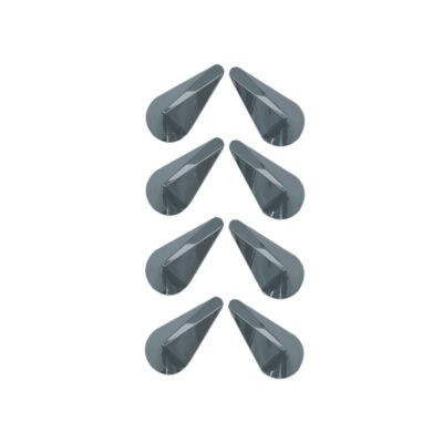 ADORNOS DIVERSORES DE AIRE CROMO 8 PCS 64967