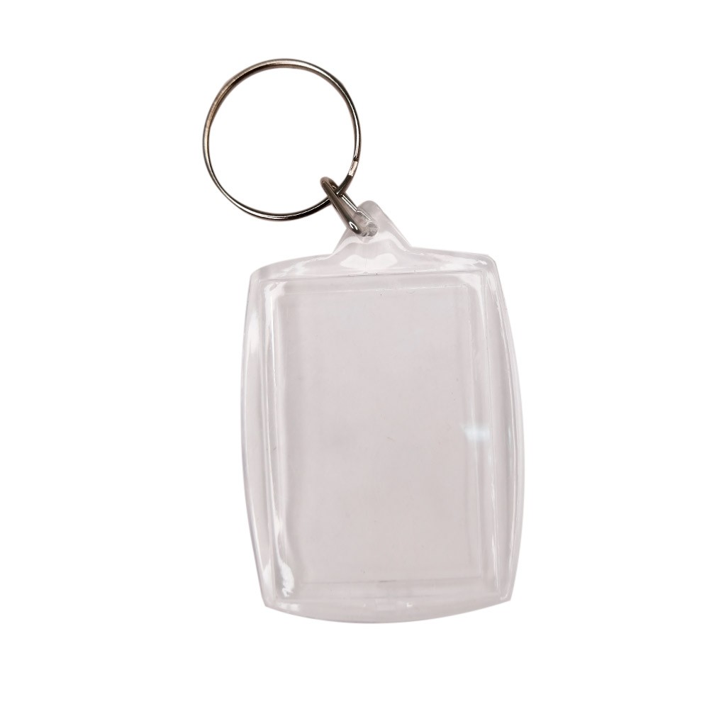 LLAVERO PLASTICO CLEAR 5.5X4CM GTR500