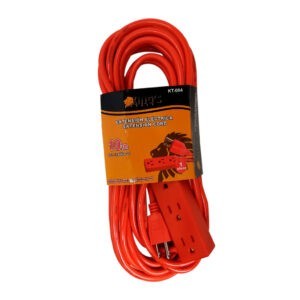 EXTENSION ELECTRICA NARANJA 10M 16AWG C/REGLETA