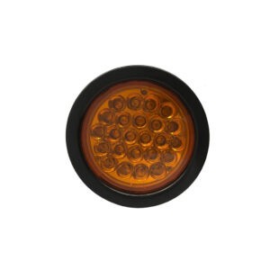 LAMPARA  REDONDA 4" 24LED ROJO LA-564-RED
