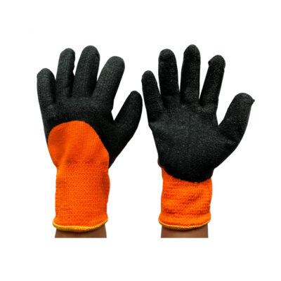 GUANTE DE TRABAJO NARANJA LATEX