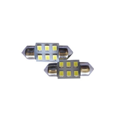 BOMBILLO LED 31MM 6 LED BLANCA 12V LB-11W