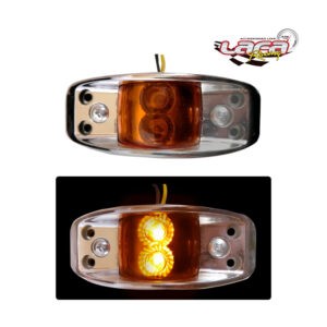 LAMPARA LATERAL METALICA LED AMBAR LF-1002-AMB