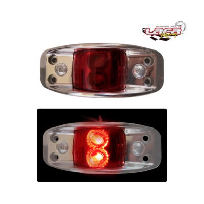 LAMPARA LATERAL METALICA LED ROJO LF-1002-R
