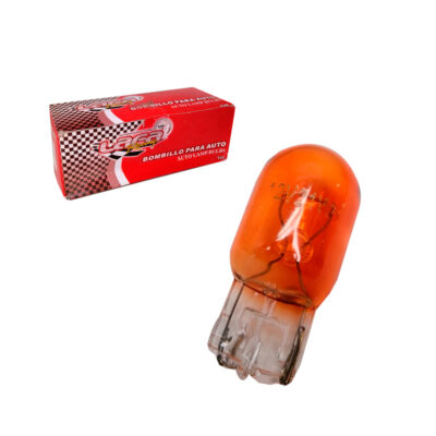 BOMBILLO T20-12V 5W 2 CONTACOS AMBAR