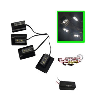LAMPARA  BLANCA 2 LED 4 PCS 12V