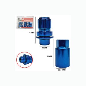 TUERCAS DE SEGURIDAD AZUL 12X1.25MM 4 PCS