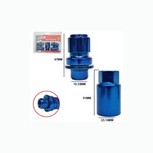 TUERCAS DE SEGURIDAD AZUL 12X1.50MM 4 PCS