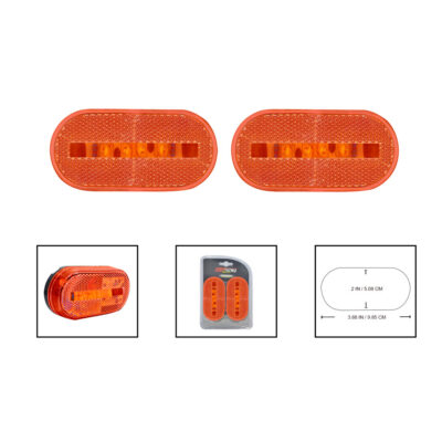 LAMPARA LATERAL LED AMARILLA LPL-23AM-12V
