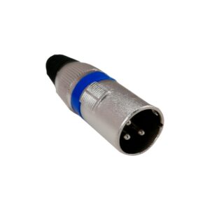CONECTOR PARA AUDIO MACHO ROJO O AZUL