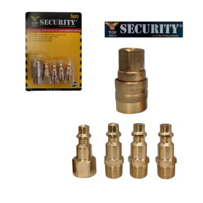CONECTORES 5 PCS P/PISTOLA AIRE SECURITY