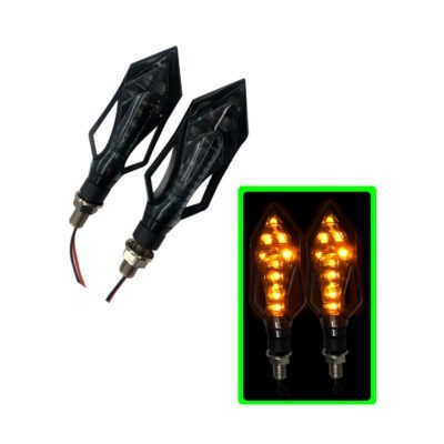 LAMPARA PIDEVIAS 10 LED P/MOTO 2 PCS AMBAR MIFA001-1