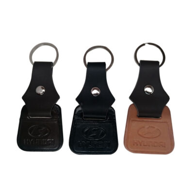 LLAVERO MINI CUERO HYUNDAI BEIGE/NEGRO/CAFE