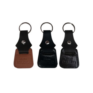 LLAVERO MINI CUERO ISUZU BEIGE/NEGRO/CAFE