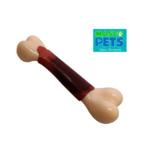 JUGUETE HUESO P/MASCOTA SABOR CARNE 15CM