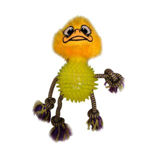 JUGUETE POLLITO CON BOLA DE TPR Y SOGAS