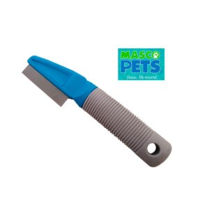 CEPILLO REMOVEDOR PULGAS P/MASCOTA 18X4CM MASCOPETS
