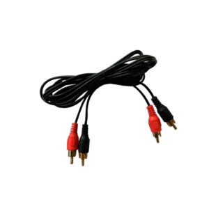 CABLE 2 RCA  A 2 RCA  AUDIO DORADO 6 PIES